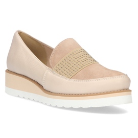 Scarpa in pelle Filippo 091 beige 2