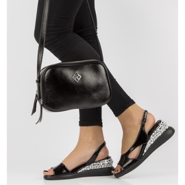 Sandali neri sulla zeppa Filippo DS2315 / 21 Bk nero 1