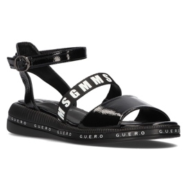 Sandali neri sulla zeppa Filippo DS2321 / 21 Bk nero 1