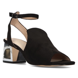Sandali neri con tacco Filippo DS2107/21 Bk nero 1