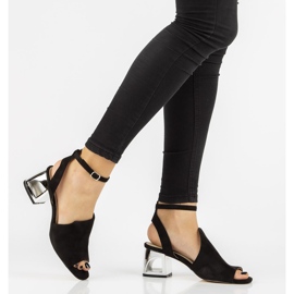 Sandali neri con tacco Filippo DS2107/21 Bk nero 2
