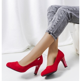 Décolleté rosse su tacco Calista rosso 1