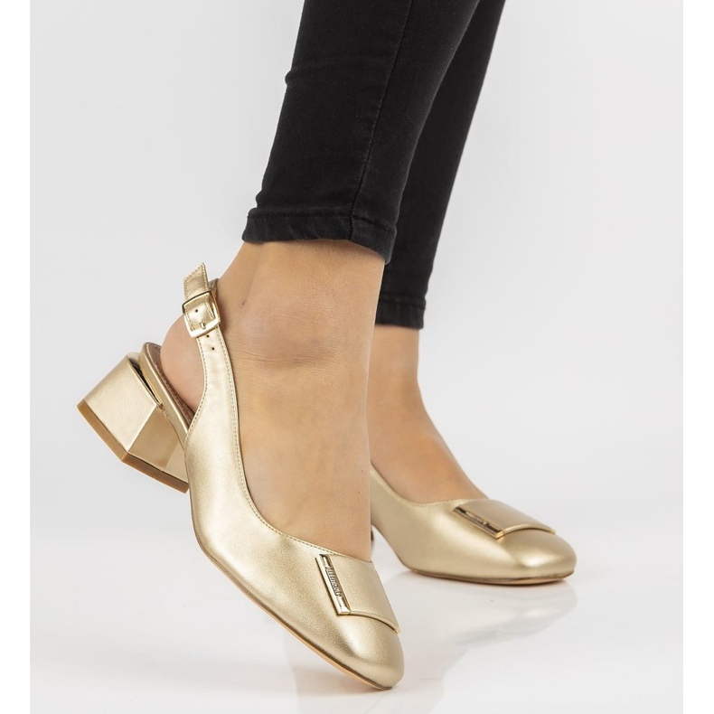 FILIPPO DP2086/21 Go oro con tacco alto d'oro 1