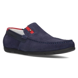 Mocassini in camoscio Filippo 5274-5 blu navy 1
