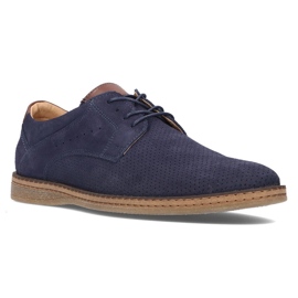 Scarpe in pelle Filippo 5452-1 blu navy 1