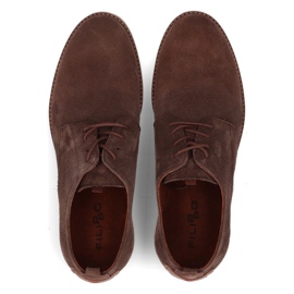 Scarpe in pelle Filippo 5385-3 marrone 2