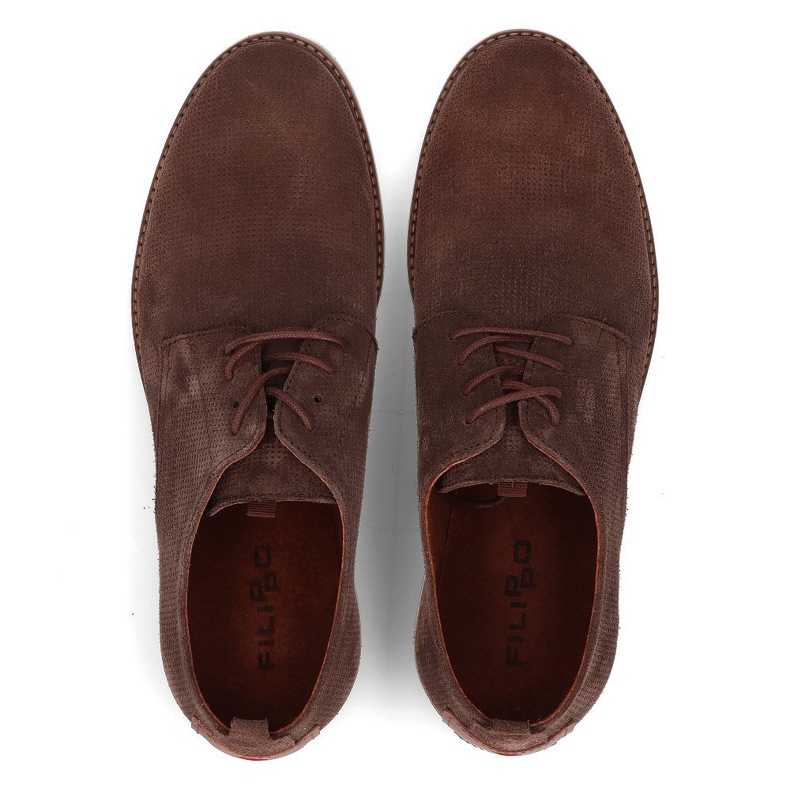 Scarpe in pelle Filippo 5385-3 marrone 2