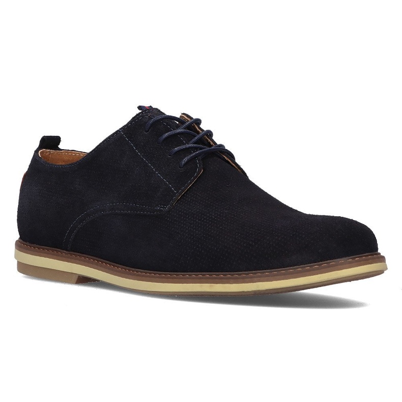 Scarpe in pelle Filippo 5385-1 blu navy 1