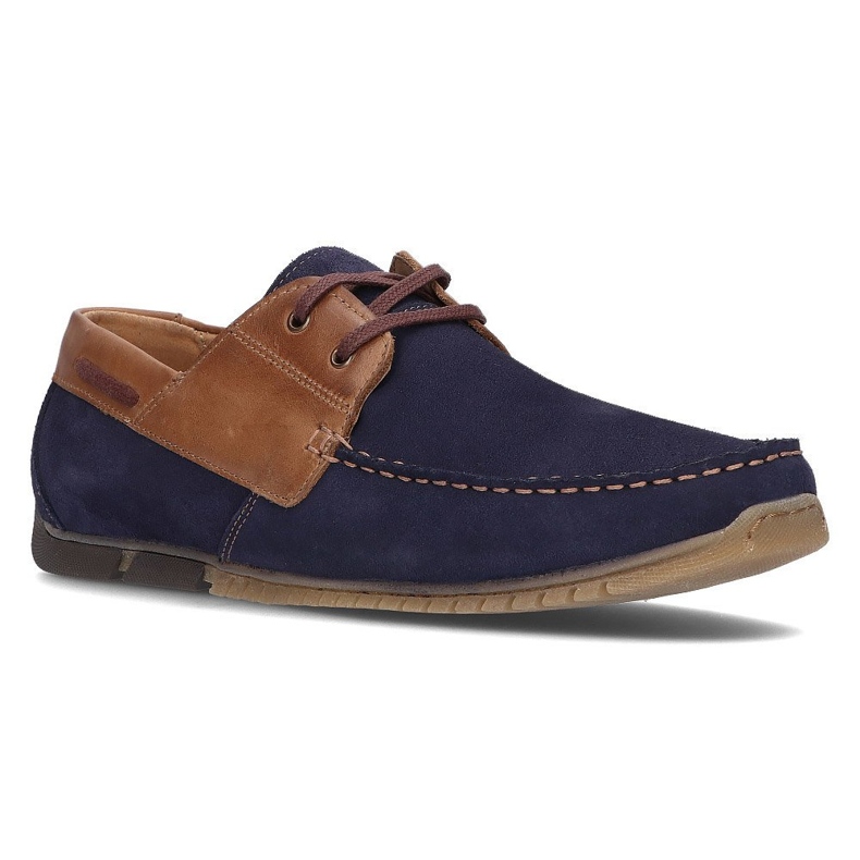 Scarpe in pelle Filippo 5329-2 blu navy 1