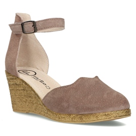 Sandali in pelle Filippo DS1394/21 Sd erica-beige 1