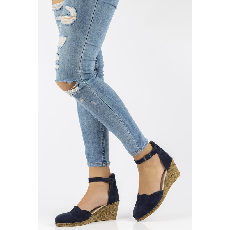 Sandali in pelle Filippo DS1394/21 Nv blu navy 2