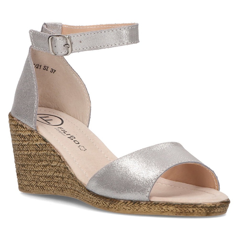 Sandali in pelle Filippo DS2137/21 Si argento 1