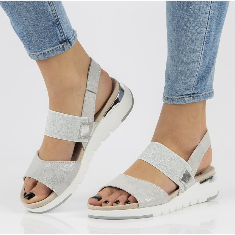 Sandali in pelle Filippo DS2140/21 Si argento 1