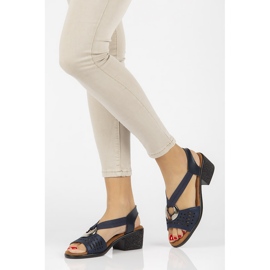 Sandali in pelle Filippo DS2308/21 Nv blu navy 1