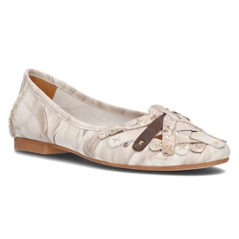 Ballerine in pelle Filippo 01358 beige 1