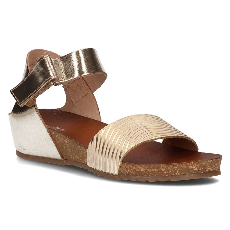 Sandali in pelle Filippo 40143 oro d'oro 1