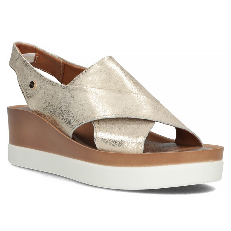 Sandali in pelle Filippo 40256 oro d'oro 1