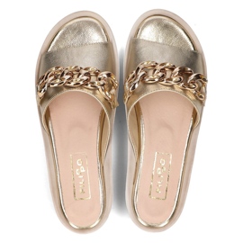 Ciabatte in pelle Filippo 105 oro d'oro 1