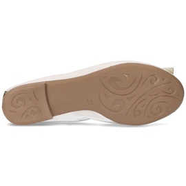 Ballerine Filippo 103 in pelle bianche bianco 1