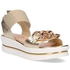 Sandali in pelle Filippo 104 oro d'oro 1