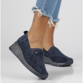 Sneakers in pelle Filippo DP1500/21 Nv blu navy 1