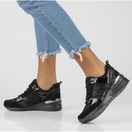 Sneakers in pelle Filippo DP3170/21 Bk nere nero 1