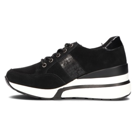 Sneakers in pelle Filippo DP3176/21 Bk nere nero 1