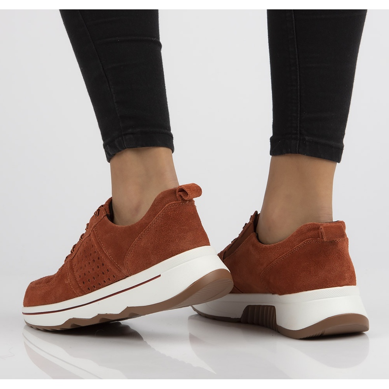 Filippo Sneakers in pelle DP3171/21 Br marrone arancia 1