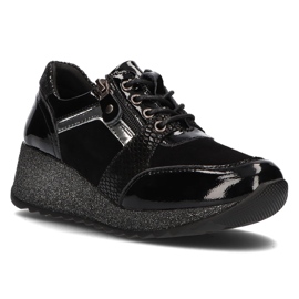 Sneakers in pelle Filippo DP3189/21 Bk nere nero 1