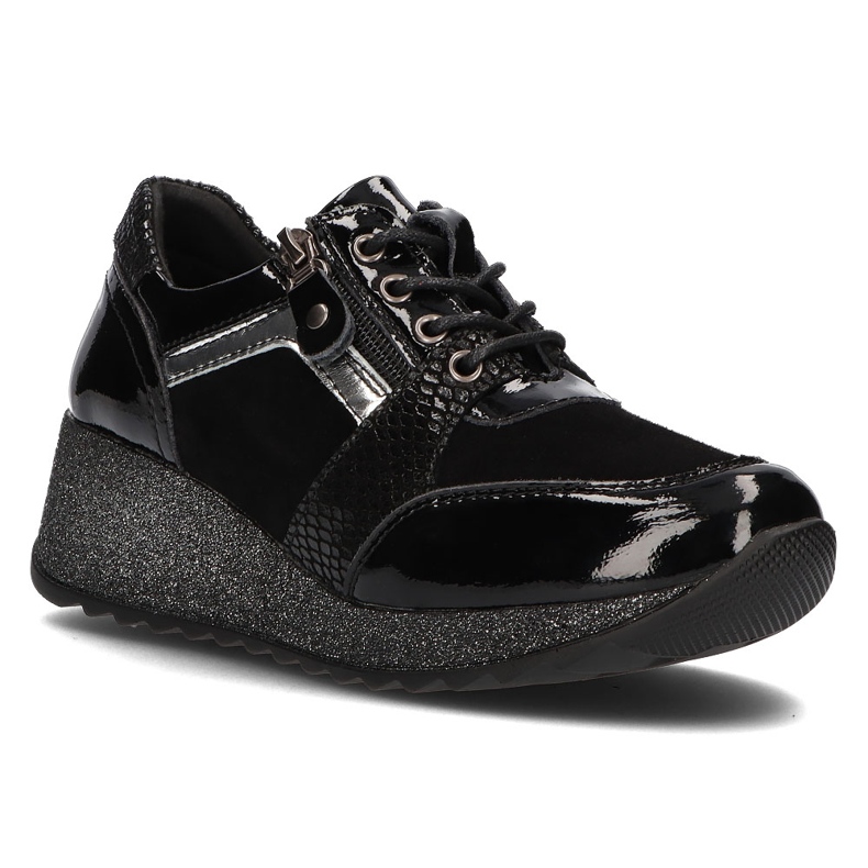 Sneakers in pelle Filippo DP3189/21 Bk nere nero 1