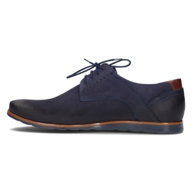 Scarpe in pelle Filippo 1757 blu navy 2