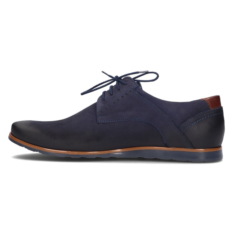 Scarpe in pelle Filippo 1757 blu navy 2