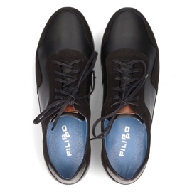 Scarpe in pelle Filippo 1755 nere nero 1
