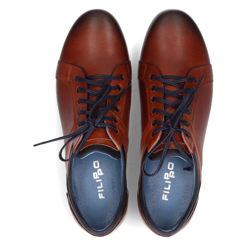 Scarpe in pelle Filippo 1690 marrone 1