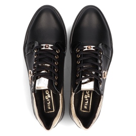 Sneakers in pelle Filippo 128 nere nero 1