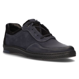 Scarpa in pelle Filippo 918 blu navy 1