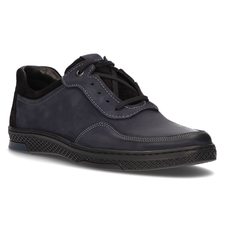 Scarpa in pelle Filippo 918 blu navy 1