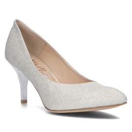 Décolleté in pelle Filippo 2108 argento 1