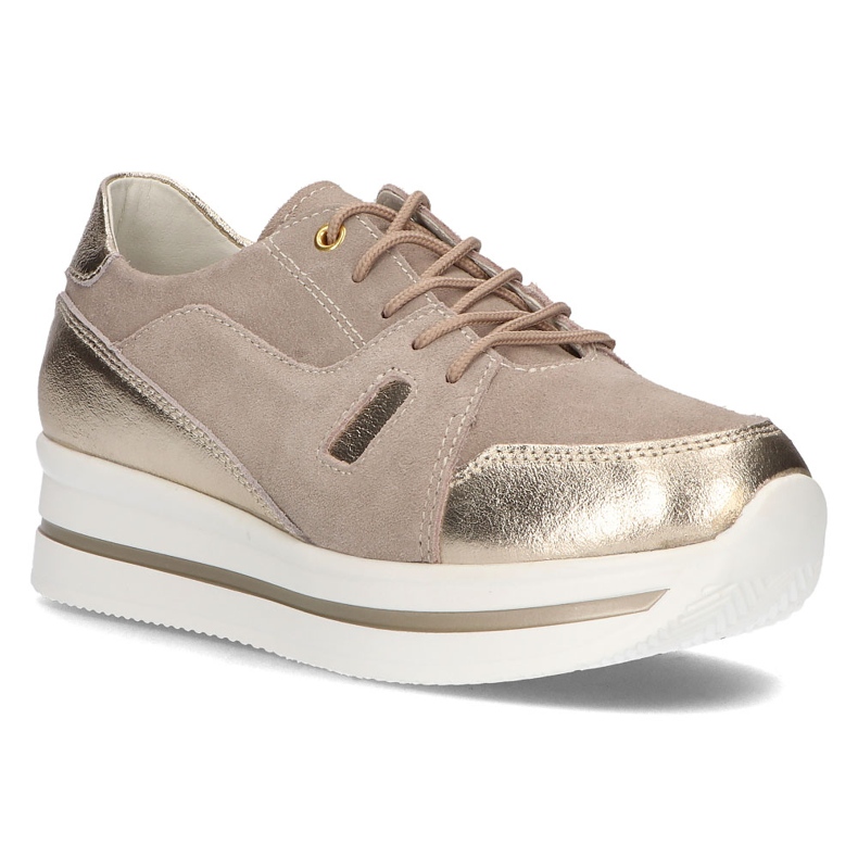 Sneakers in pelle Filippo DP3407/21 Beige 1