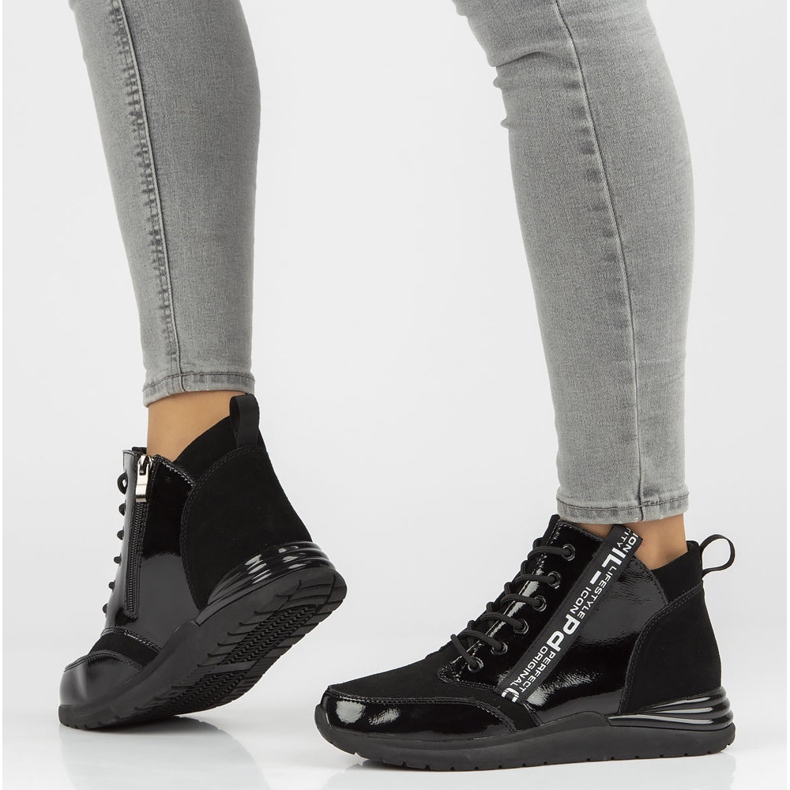 Sneakers in pelle Filippo DP3062/21 Bk Nero 1