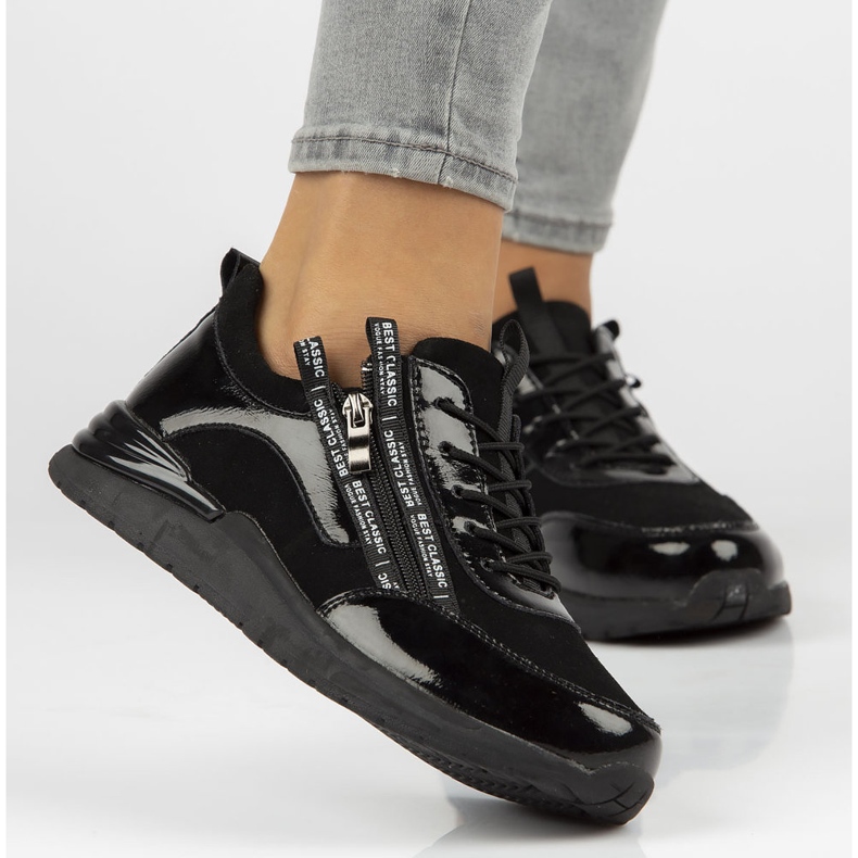 Sneakers in pelle Filippo DP3149/21 Bk nere nero 1