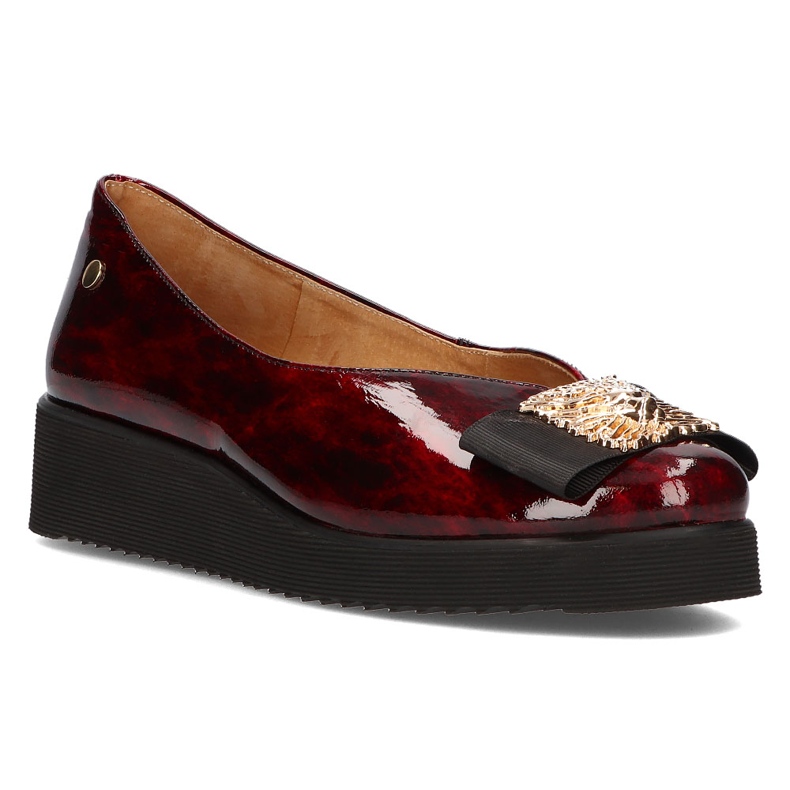 Scarpa in pelle Filippo 05315 Bordeaux rosso 1