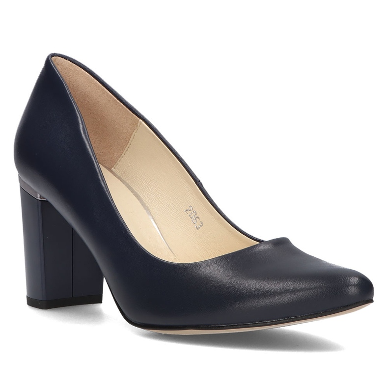 Décolleté in pelle Filippo 2063 Blu navy 1
