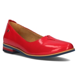 Scarpe in pelle Filippo 05035 Rosso 1