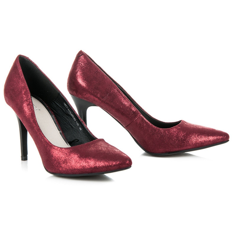 Vinceza Tacchi bordeaux lucidi rosso 2