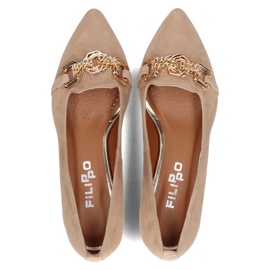 Scarpa in pelle Filippo 2109/2 beige 1