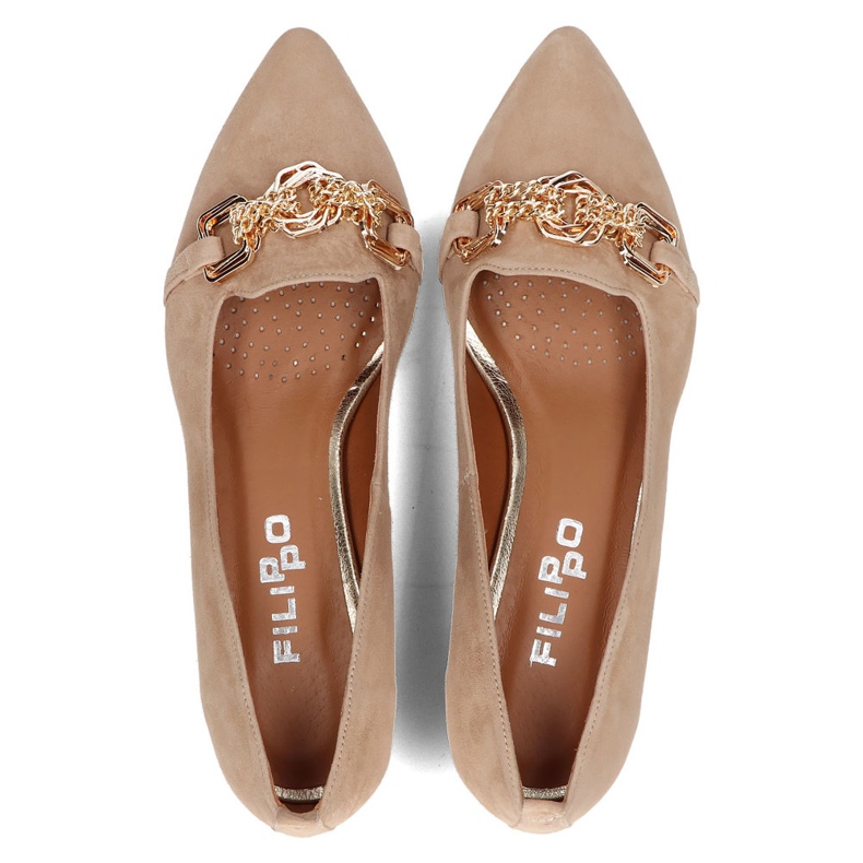 Scarpa in pelle Filippo 2109/2 beige 1