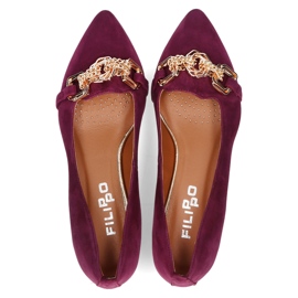 Scarpa in pelle Filippo 2109/2 viola 2