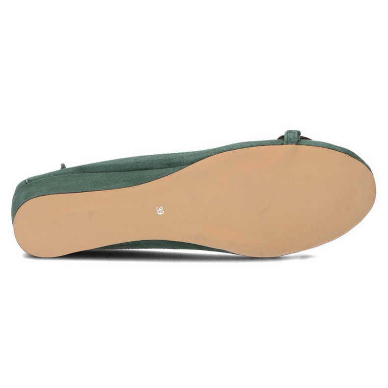 Ballerine Filippo 894 in pelle verde 2