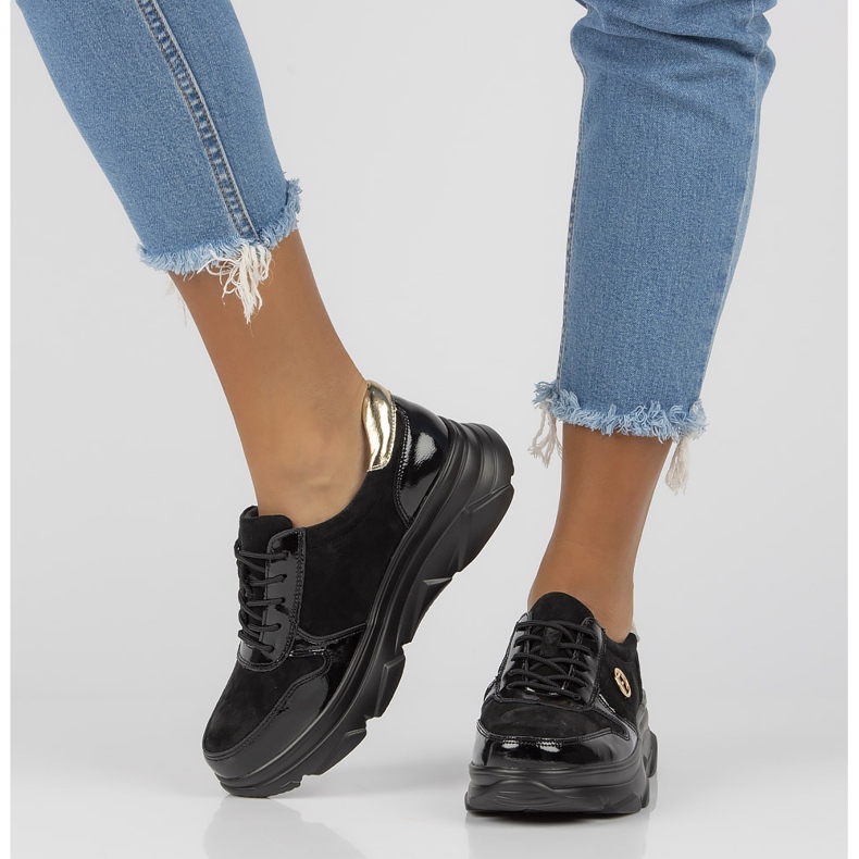 Sneakers in pelle Filippo DP3185/22 Bk nere nero 1